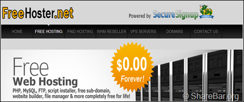 Free-Hoster 免费10G空间